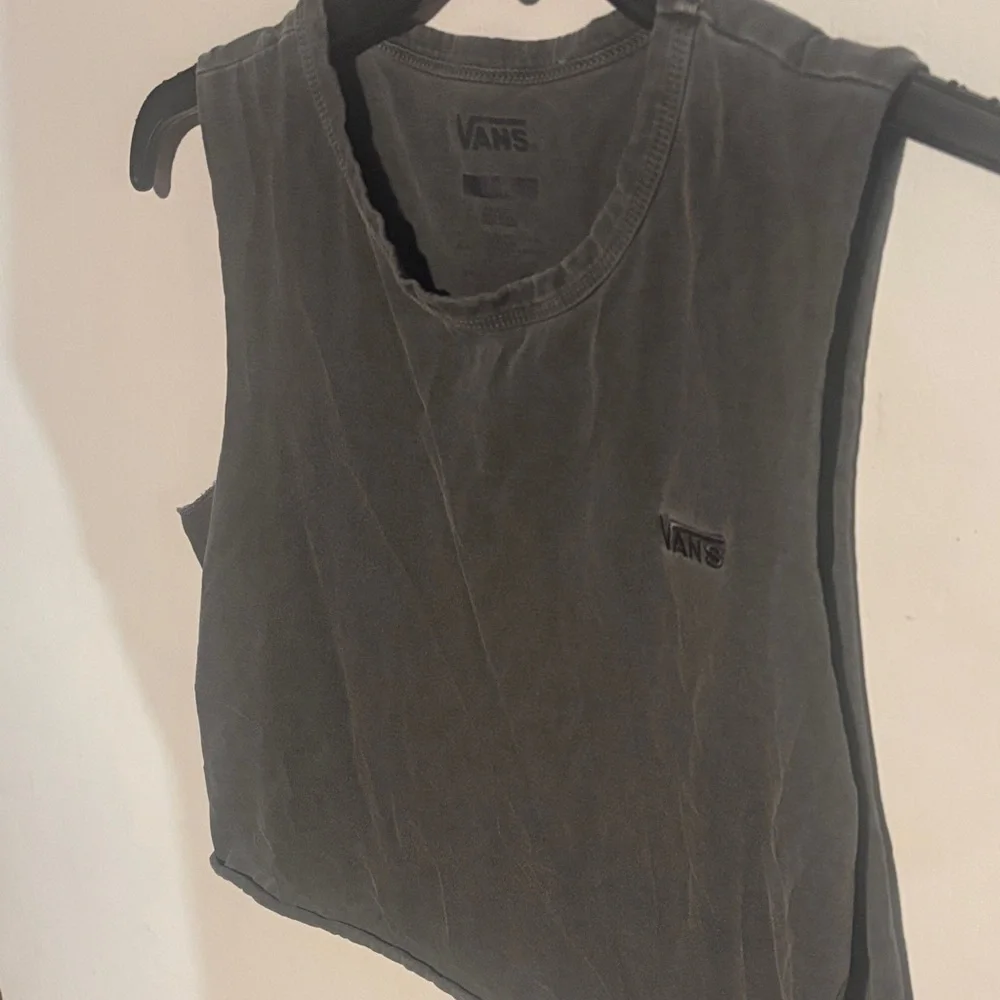 Vans Women's Charcoal Muscle Tee - Picture 1 of 5